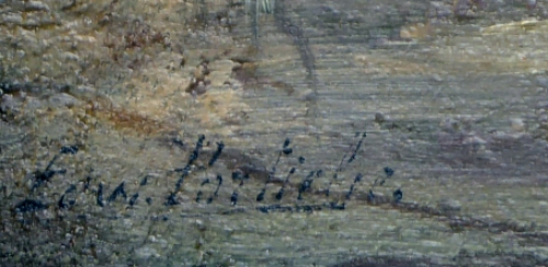 De Belgische schilder Edward Portielje