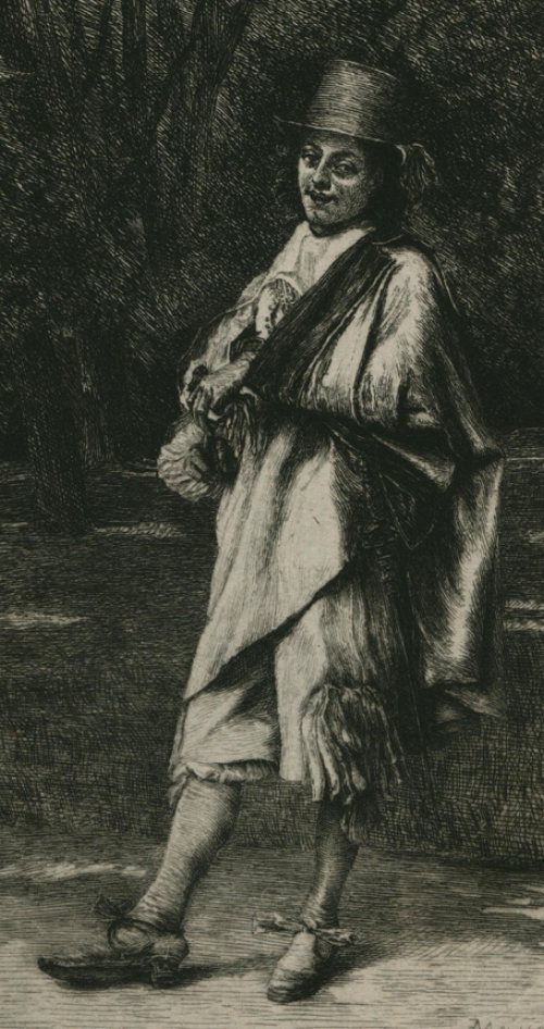 Paul-Adolphe Rajon met een ets