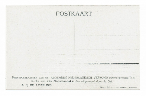 Postkaart van de Mechelse kunstenaar Alfred Ost