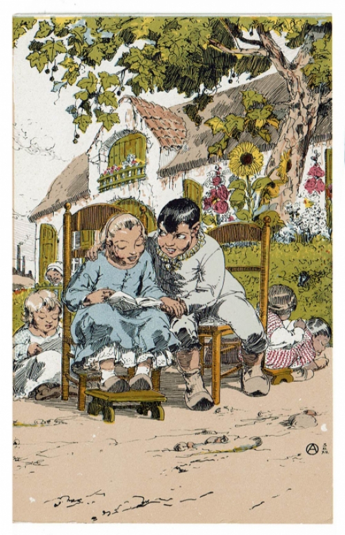 Postkaart van Alfred Ost