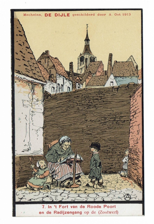 Postkaart van Alfred Ost