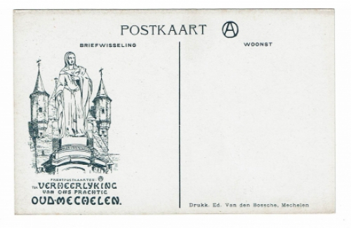 Postkaart van de Mechelse kunstenaar Alfred Ost