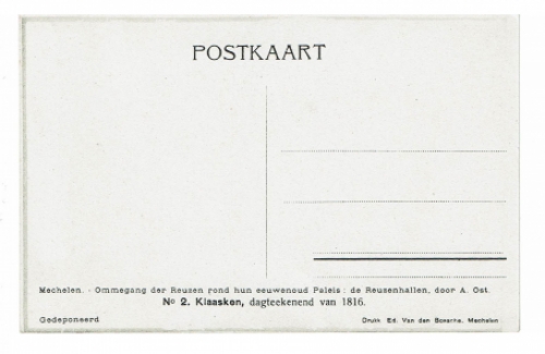 Postkaart van de Mechelse kunstenaar Alfred Ost