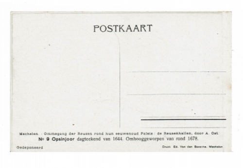 Postkaart van de Mechelse kunstenaar Alfred Ost