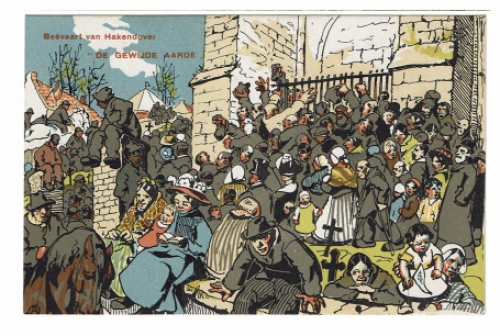 Postkaart van Alfred Ost Beevaart van Hakendover