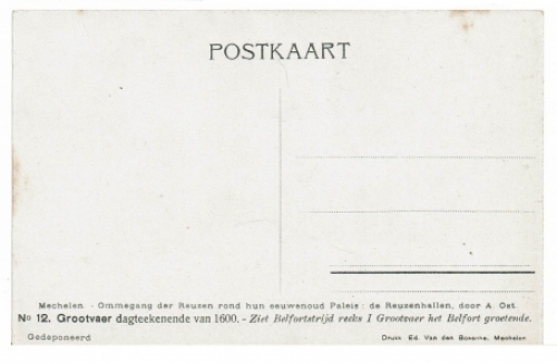 Postkaart van de Mechelse kunstenaar Alfred Ost