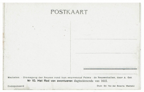 Postkaart van de Mechelse kunstenaar Alfred Ost