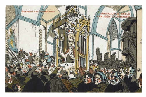 Postkaart van Alfred Ost Beevaart van Hakendover