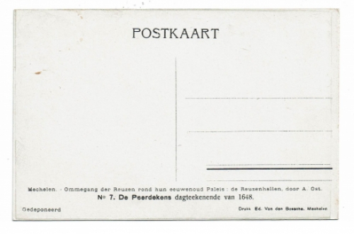 Postkaart van de Mechelse kunstenaar Alfred Ost