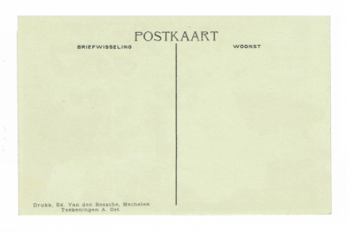 Postkaart van de Mechelse kunstenaar Alfred Ost