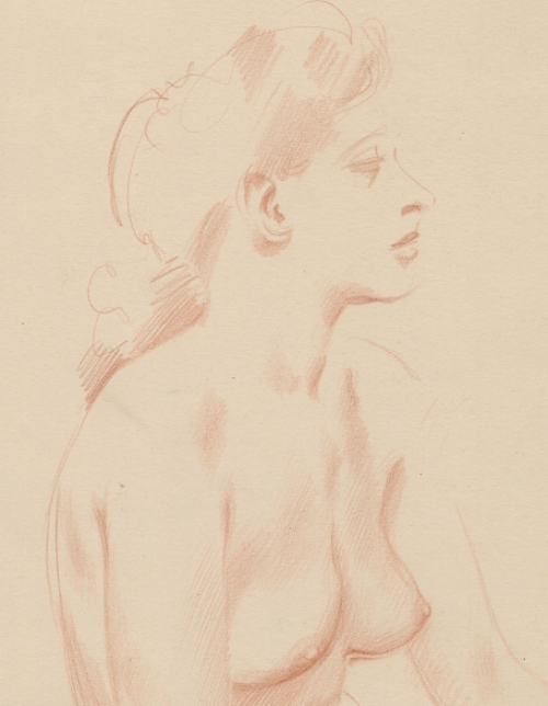 Tekening op papier van Raphaël De Buck of Raf De Buck