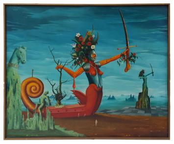 Belgisch surrealisme door de Brusselse schilder Carl Prévot