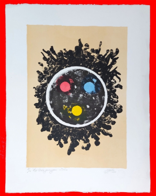 Grafisch werk van de Belgische kunstenaar Gustaaf Prils