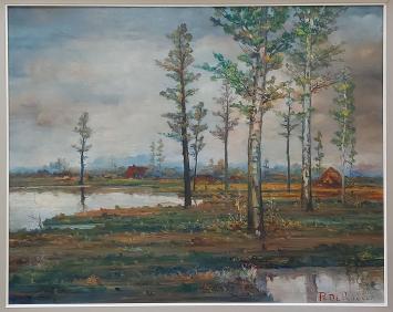 Landschap geschilderd door Prosper De Roover kopen