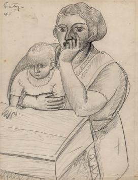 Moeder en kind uit 1925 van Prosper de Troyer kopen