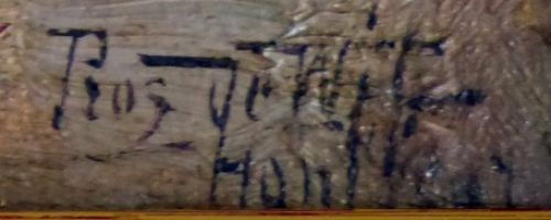 Signature du peintre belge prosper de wit