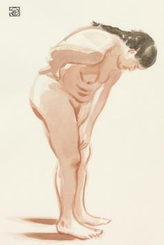 Aquarel van de Antwerpse kunstenaar Paul Van Dessel kopen