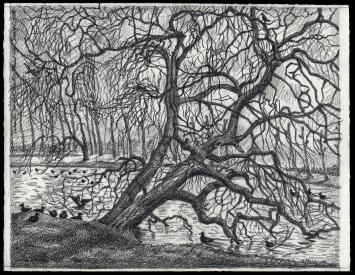 Tekening van de Belgische kunstenaar Paul Van Dessel kopen