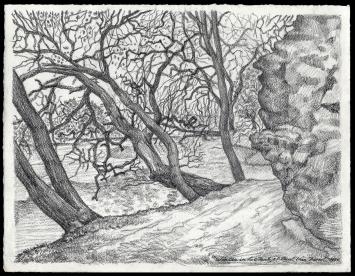 Tekening van de Belgische kunstenaar Paul Van Dessel kopen