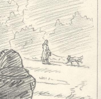 Kunstwerkje van Paul Van Dessel op papier