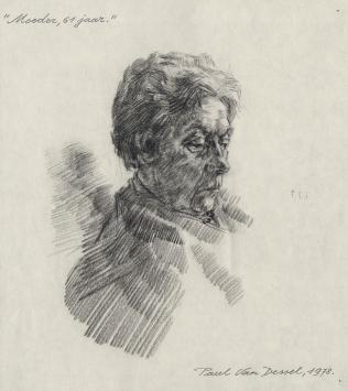 Tekening van de Antwerpse kunstenaar Paul Van Dessel kopen