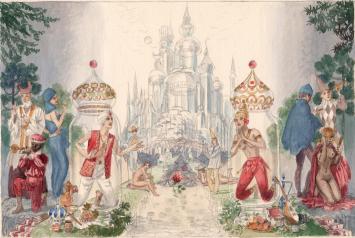 Waterverfschilderij door de Belgische schilder Pascal Van Den Steen