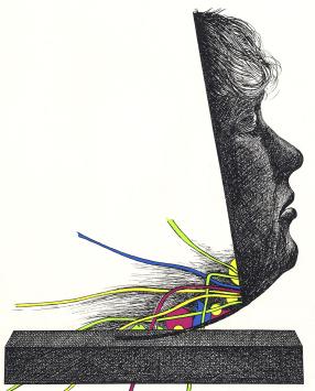 Grafisch kunstwerk van Paul van Hoeydonck