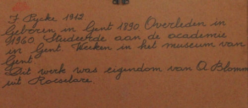 Oude zittende man 1912