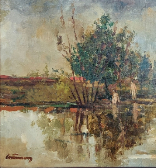 Badende naakte dames van Victor Quiénen kopen