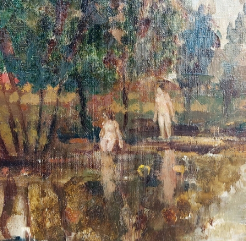 Schilderij op doek van de kunstenaar Vic Quiénen