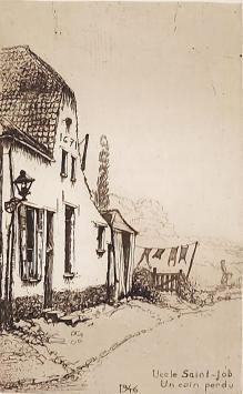 Kunstwerk van H. Quittelier  kopen, ets van Uccle of Ukkel