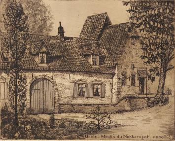 Kunstwerk van H. Quittelier kopen, ets anno 1362