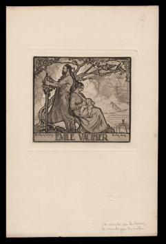 Ex libris van de graficus Henri Quittelier kopen