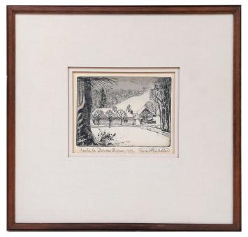 Ets uit 1925 van Henri Quittelier kopen