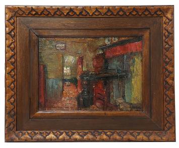 Schilderij van de Belgische kunstenaar René (Renaat) Bosiers