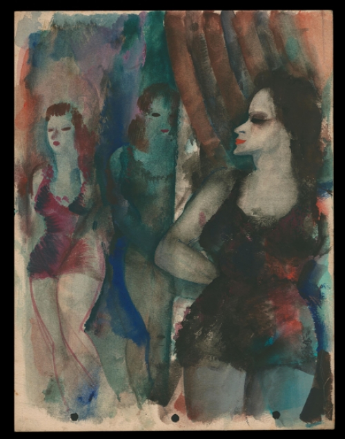 Waterverfschilderijtje van de  Belgische kunstenaar Raphaël De Buck kopen