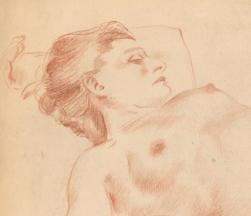 Naaktstudie van Raphaël De Buck of Raf De Buck