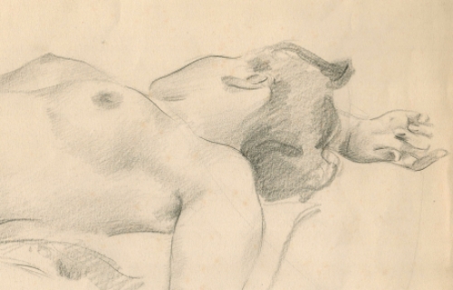 Potloodtekening van Raphaël De Buck of Raf De Buck