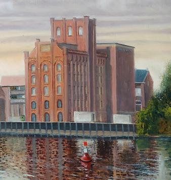 Schilderij op paneel geschilderd