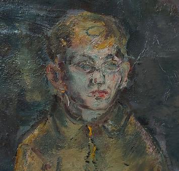 Jongetje met geel groen trui  – René De Lannoy – ca. 1950