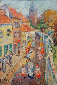 Schilderij door de Belgische kunstenaar Raphael Dubois