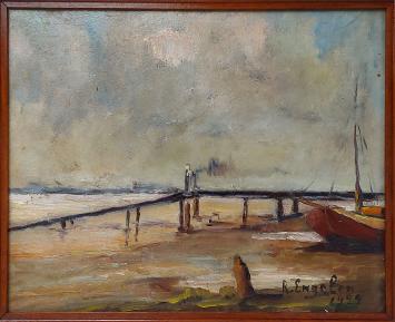 Schilderij van de Antwerpse kunstenaar René Engelen uit 1924