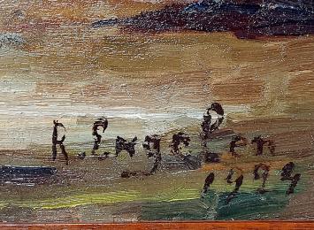 Zicht vanaf Antwerpse Linkeroever 1924 (voor en achterkant)