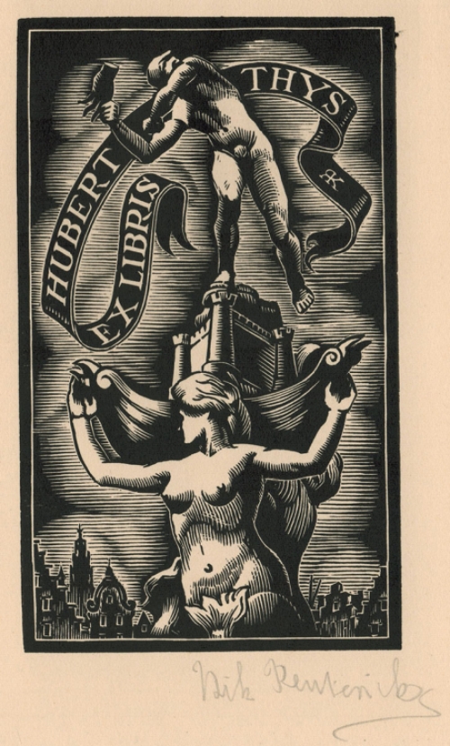Een ex libris van Rik Keuterickx, Hubert Thys