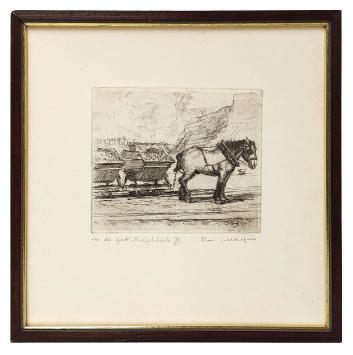 Gesigneerde ets van Romain Malfliet kopen