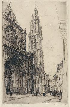 Genummerde en gesigneerde ets van Malfliet kopen