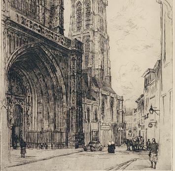 Belgische etser en tekenaar Romain Malfliet