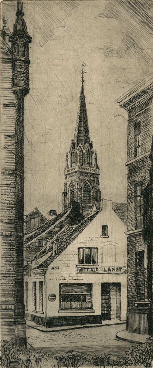 Genummerde en gesigneerde ets van Romain Malfliet kopen