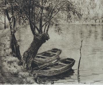 Belgische etser en tekenaar Romain Malfliet