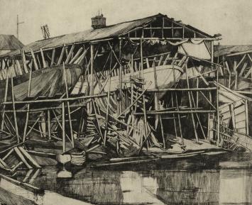 Rodolphe Schönberg met een ets in uitmuntende staat